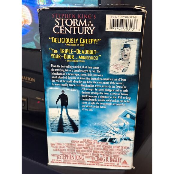 Stephen Kings Storm of the Century Double VHS part 1&2 1999 horror tv - Picture 2 of 3